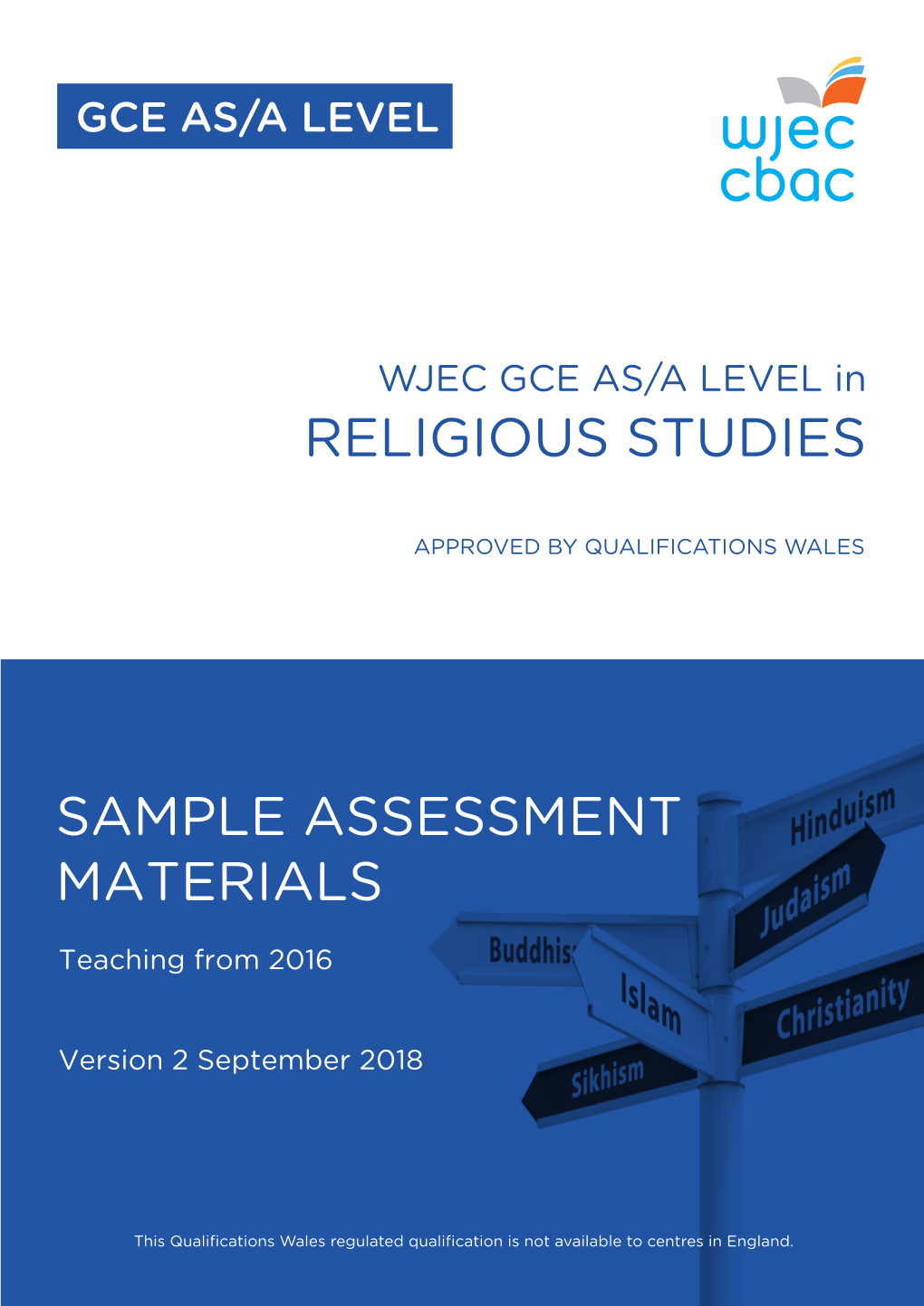 RELIGIOUS STUDIES Sample Assessment Materials 1