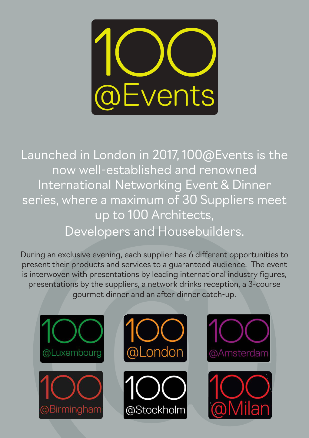 100 Events A4 Brochure V4.Indd