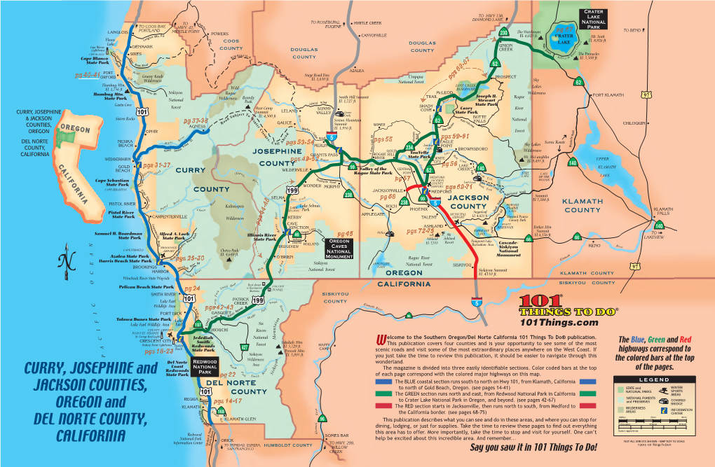 CURRY, JOSEPHINE and JACKSON COUNTIES, OREGON and DEL