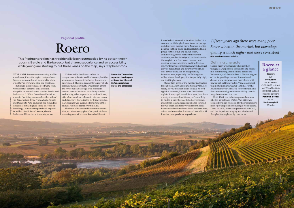 Roero at a Glance