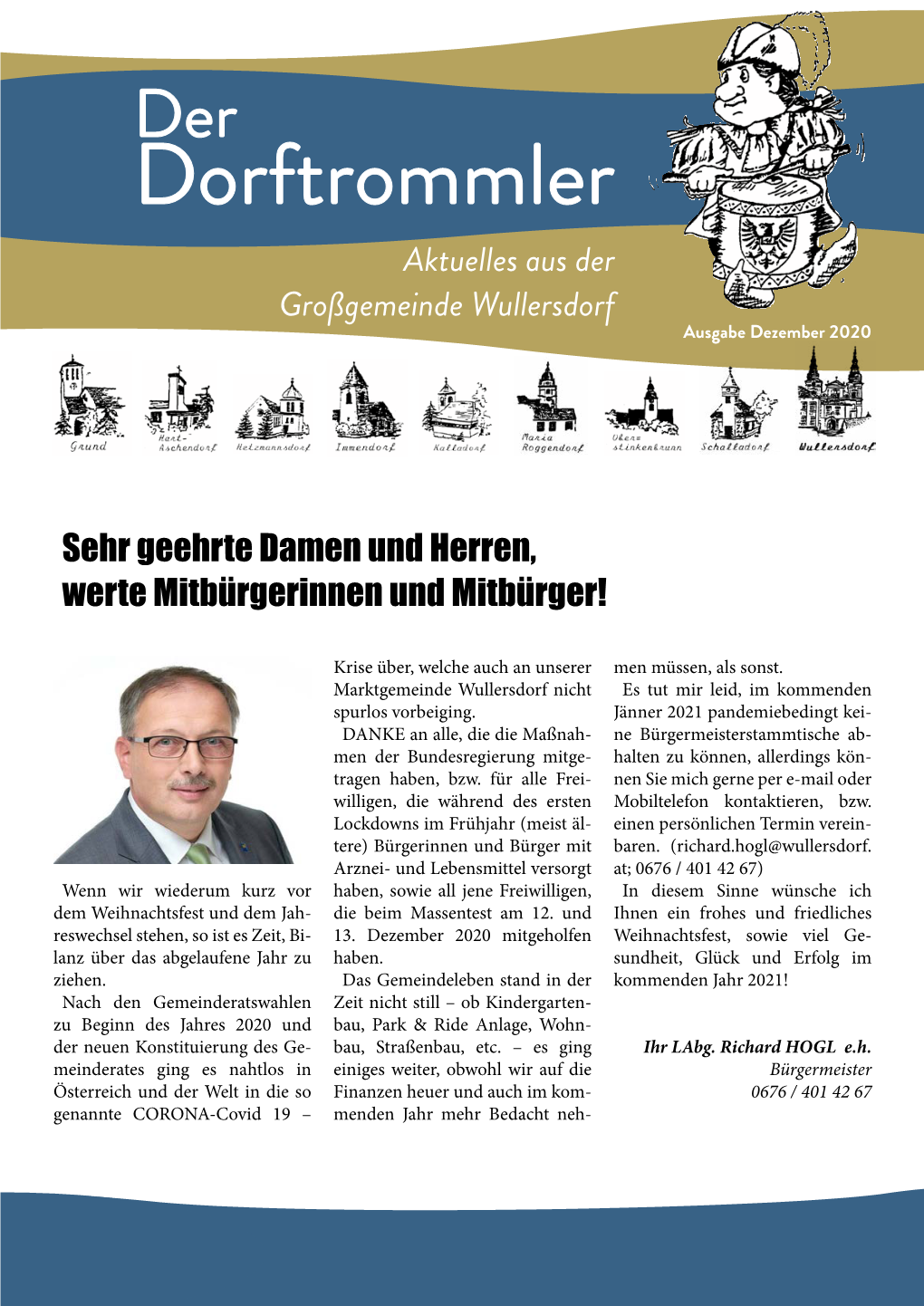 Dorftrommler Aktuelles Aus Der Großgemeinde Wullersdorf Ausgabe Dezember 2020