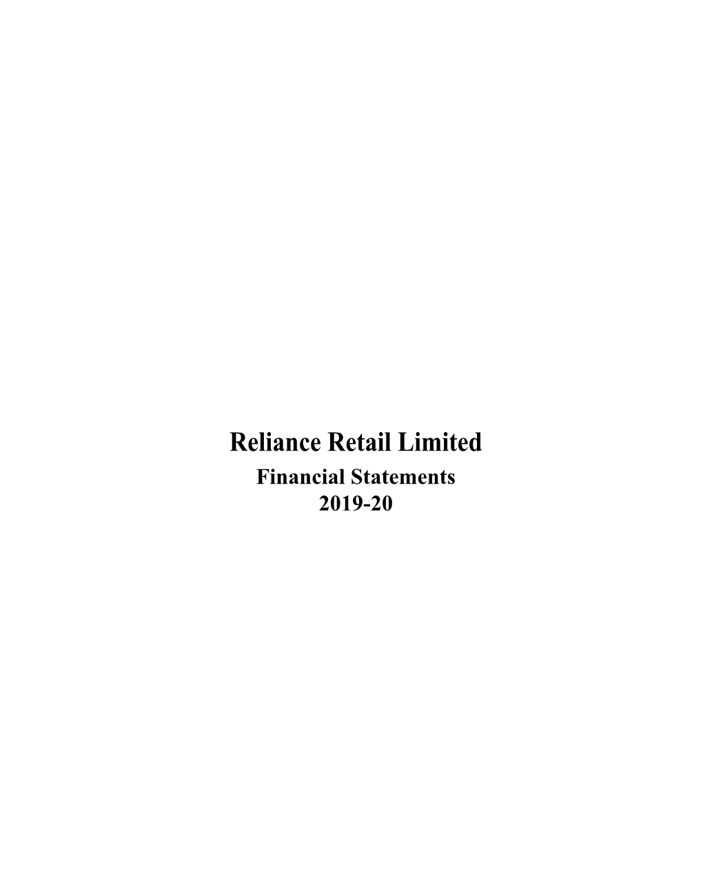 Reliance Retail Limited 1