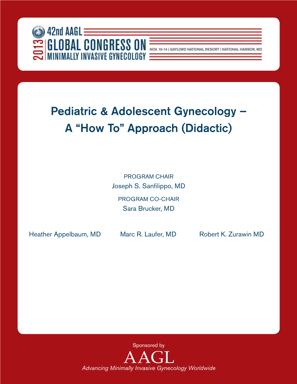 Pediatric & Adolescent Gynecology