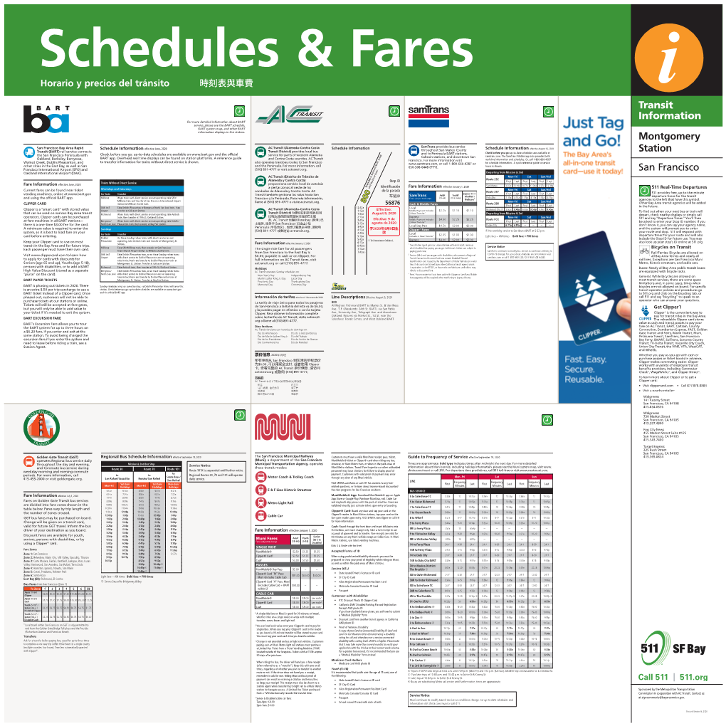 Transit Information Montgomery Station San Francisco