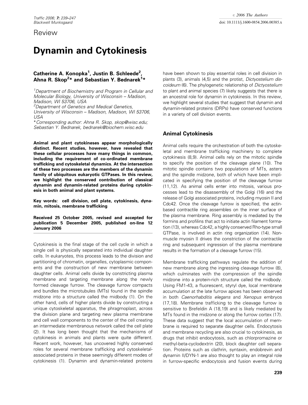 Dynamin and Cytokinesis