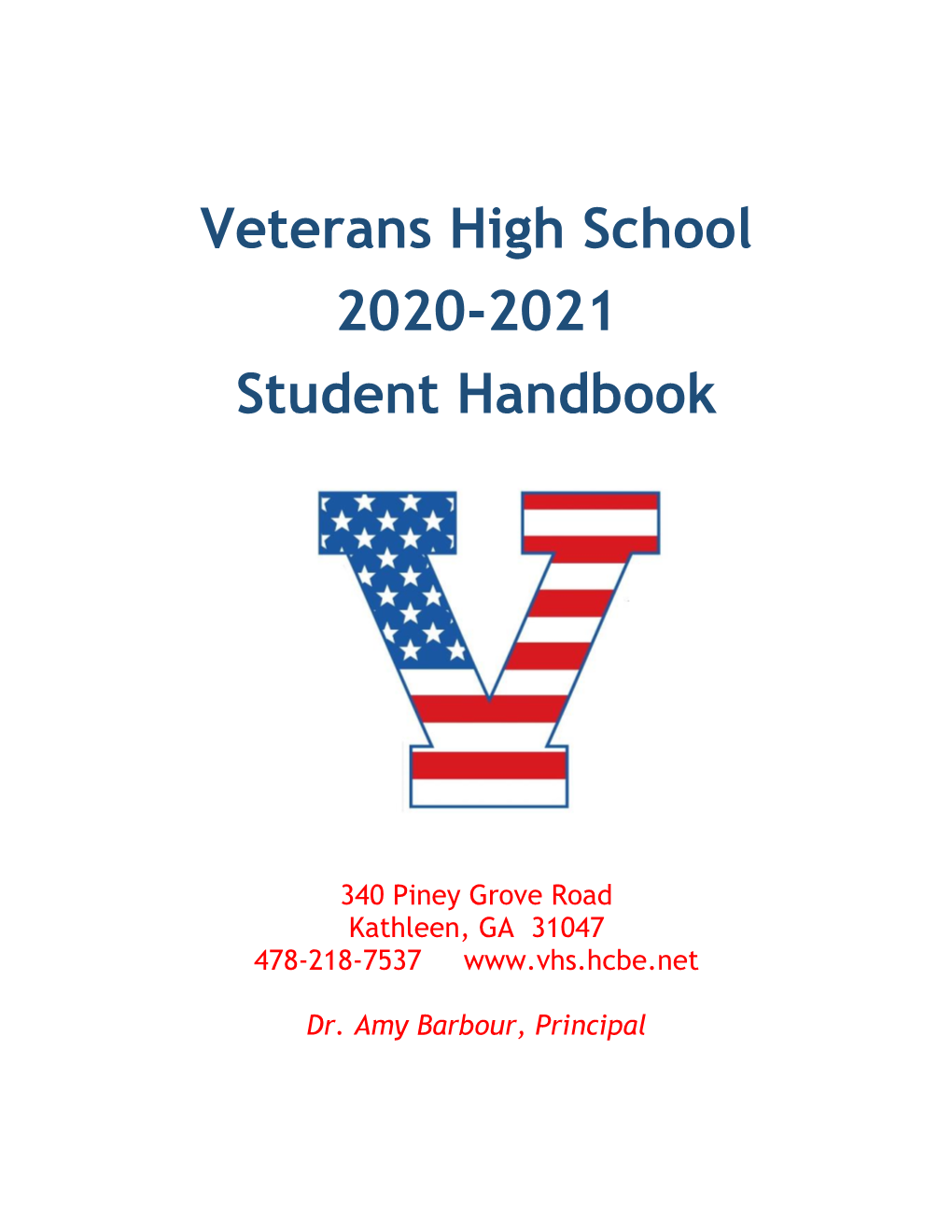Veterans High School 2020-2021 Student Handbook
