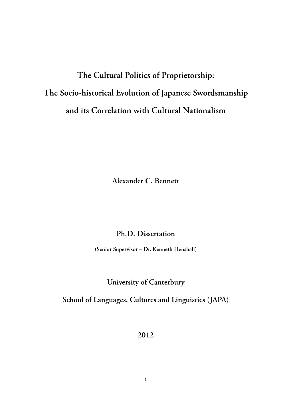 The Socio-Historical Evolution of Japanese Swordsmanship and Its Correlation with Cultural Nationalism