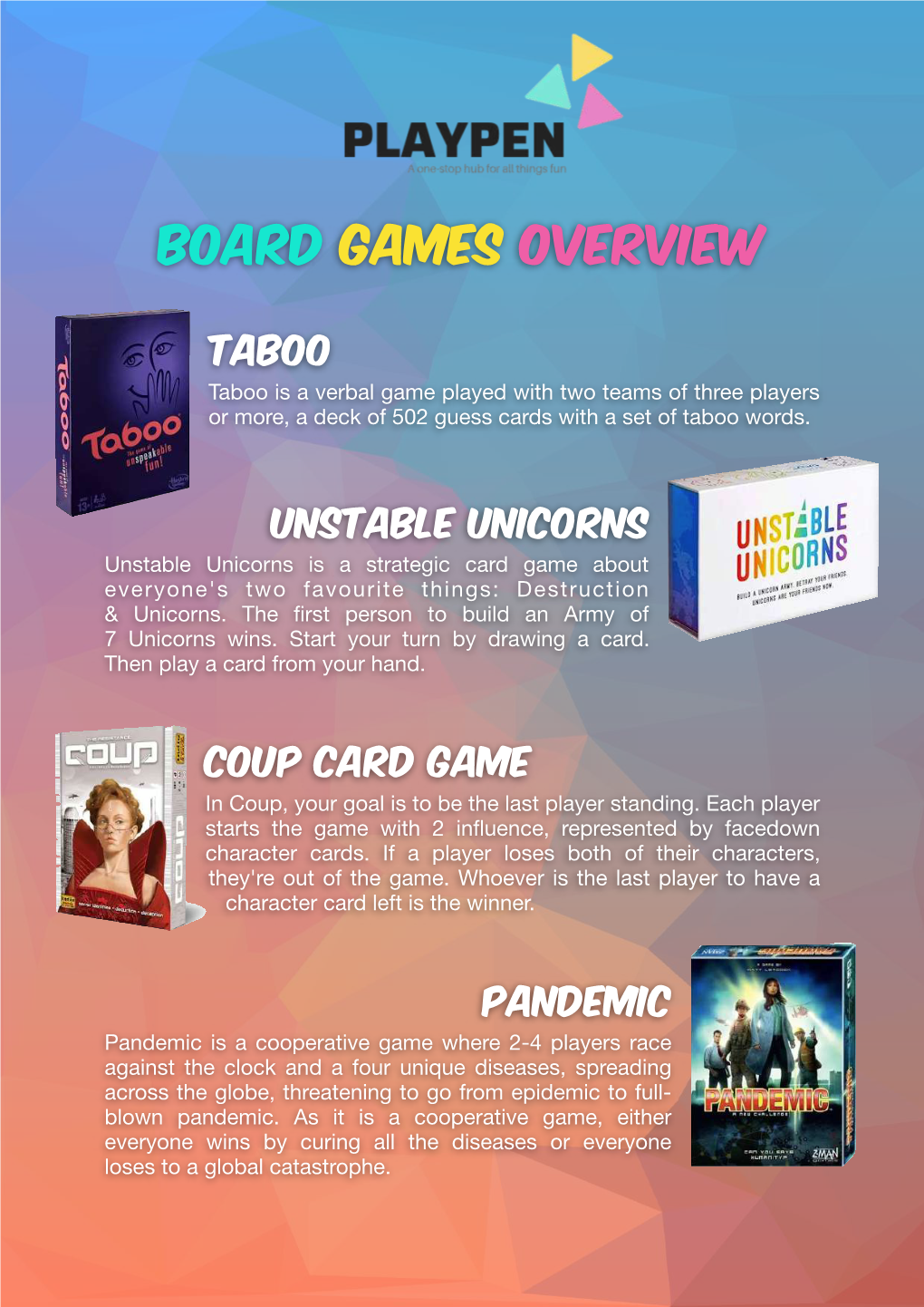 Board Game List