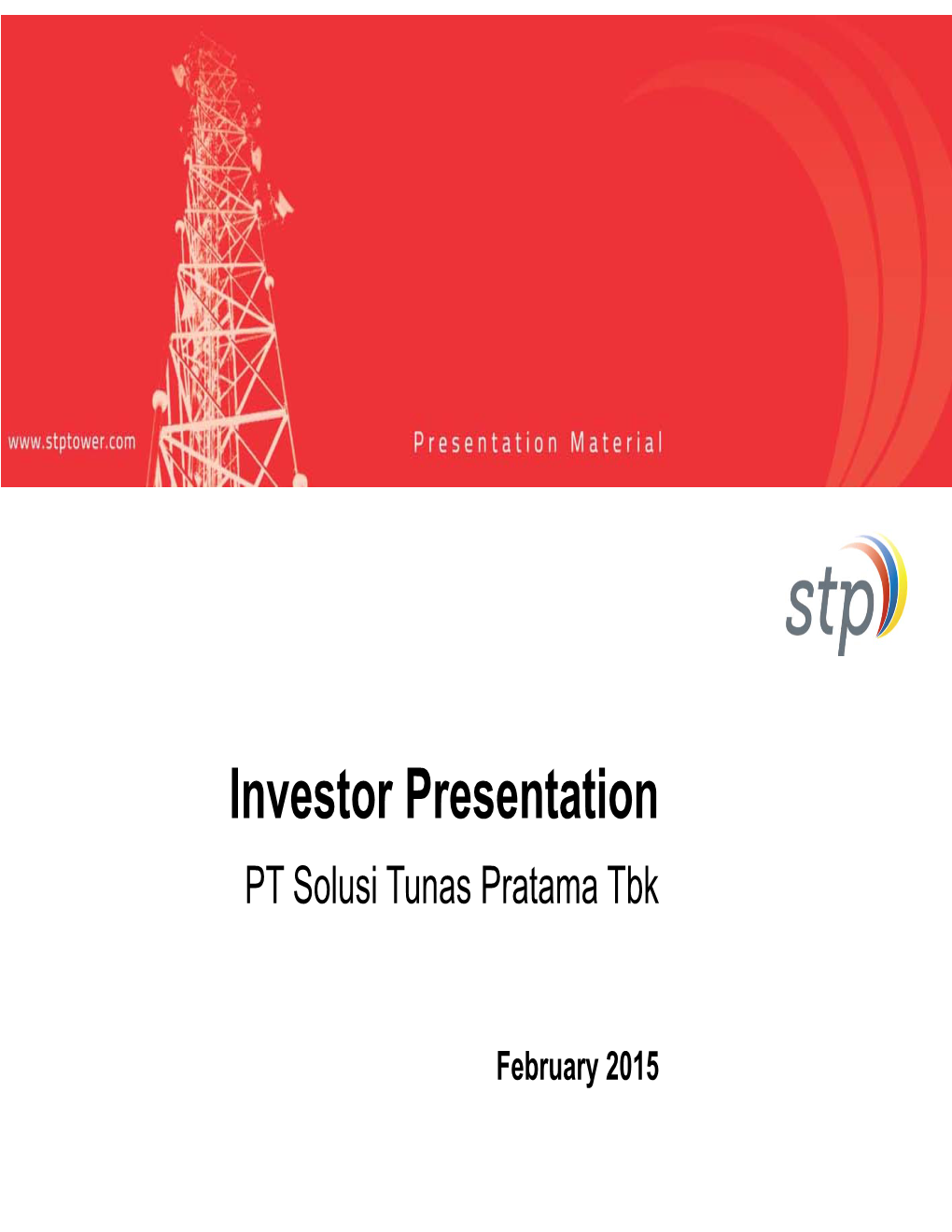 Investor Presentation Februari 2015