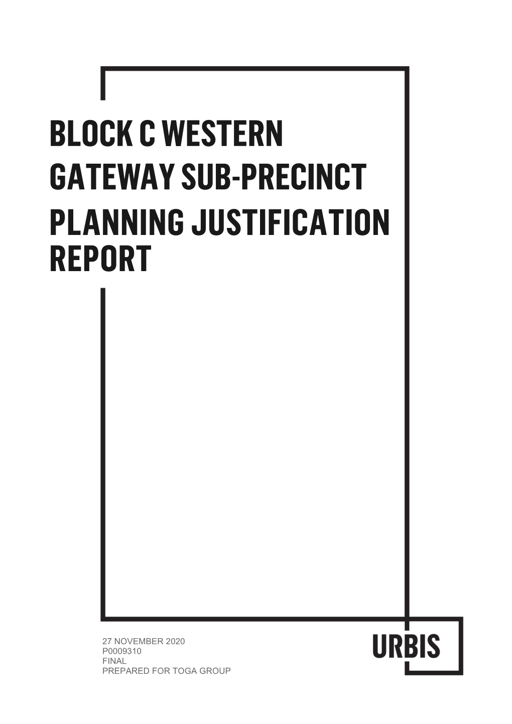 Planning Justification Report