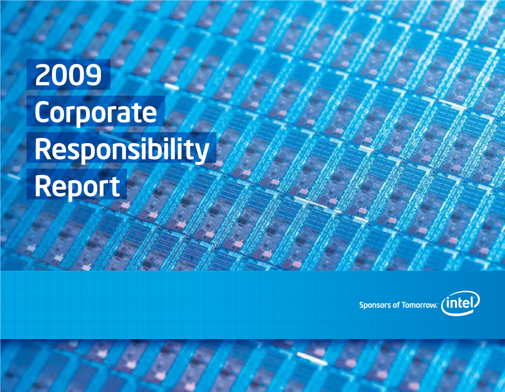 Intel 2009 CSR Report