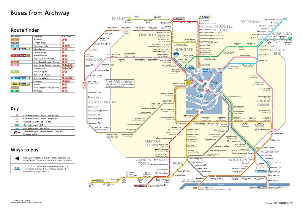 Buses from Archway