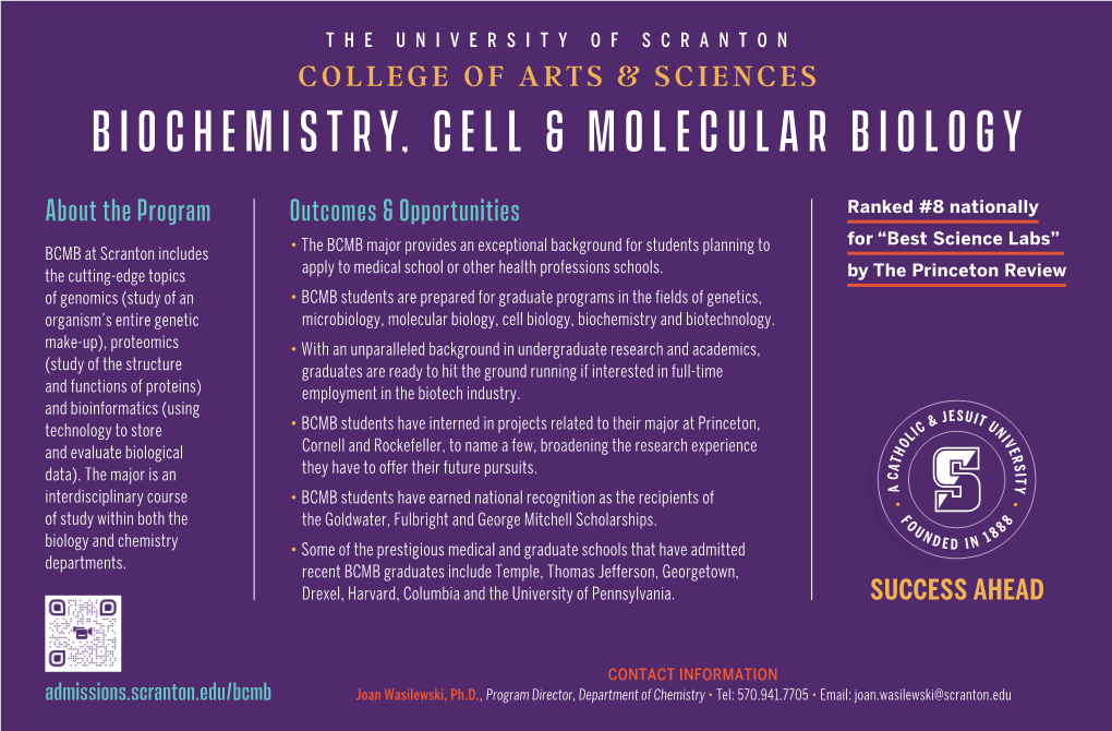 Biochemistry, Cell & Molecular Biology