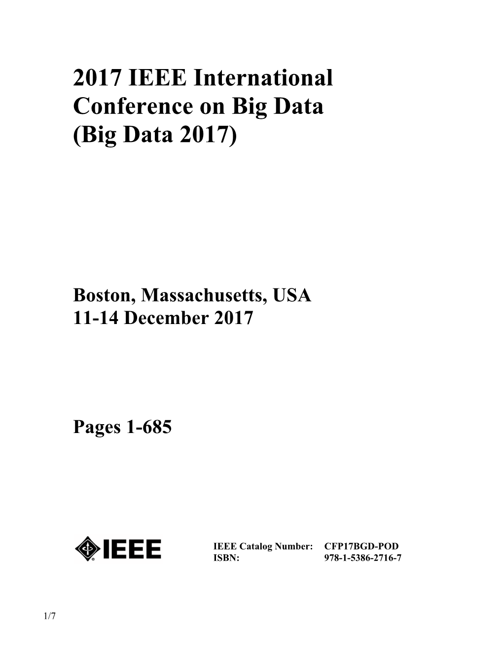Big Data 2017)
