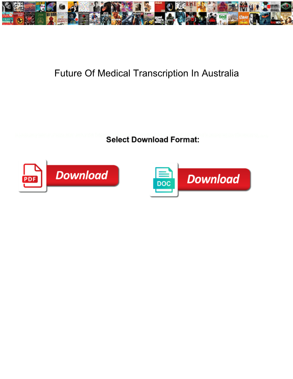 Future of Medical Transcription in Australia