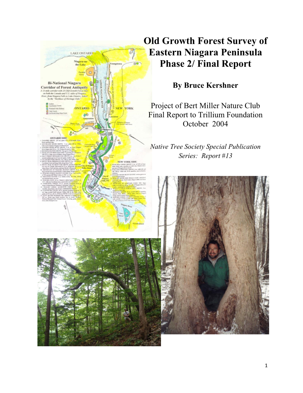 Old Growth Forest Survey of Eastern Niagara Peninsula Phase 2/ Final Report