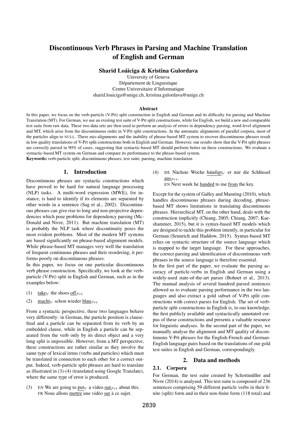 Discontinuous Verb Phrases in Parsing and Machine Translation of English and German