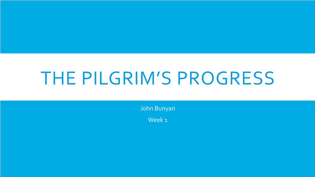 The Pilgrim's Progress