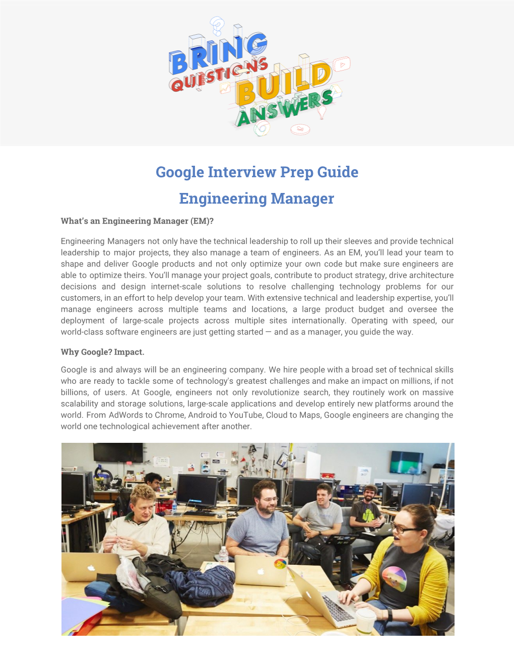 Google Interview Prep Guide Engineering Manager