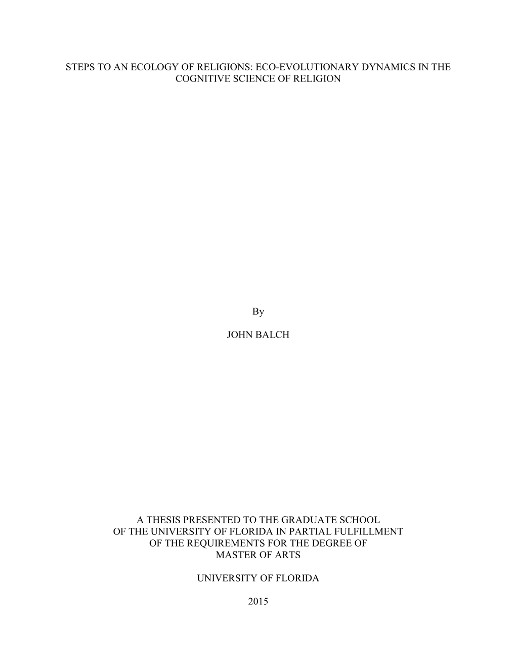 University of Florida Thesis Or Dissertation Formatting