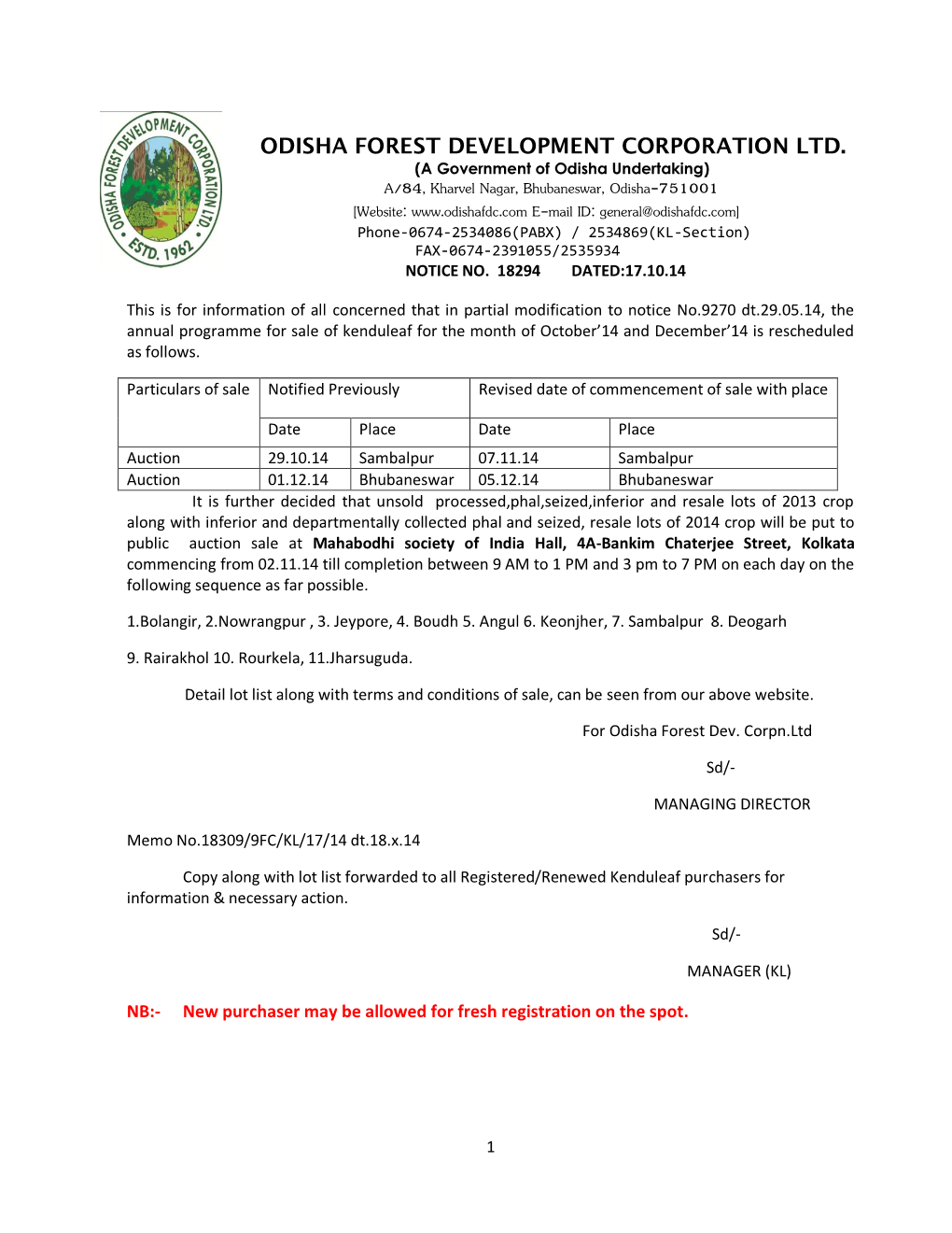 KENDULEAF AUCTION SALE Dt.2.11.14 Web Publication.Pdf