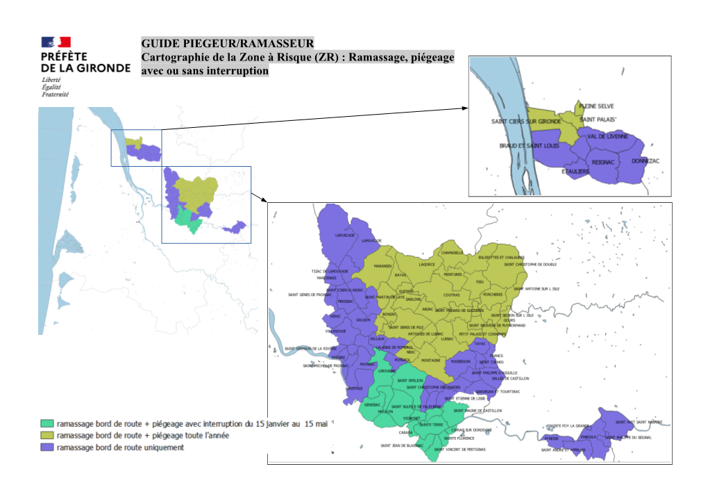 GUIDE PIEGEUR/RAMASSEUR Cartographie De La Zone À Risque