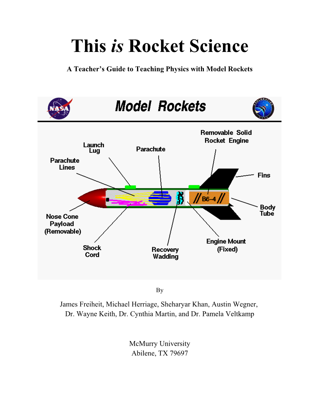 A Teacher S Guide to Teaching Physics with Model Rockets