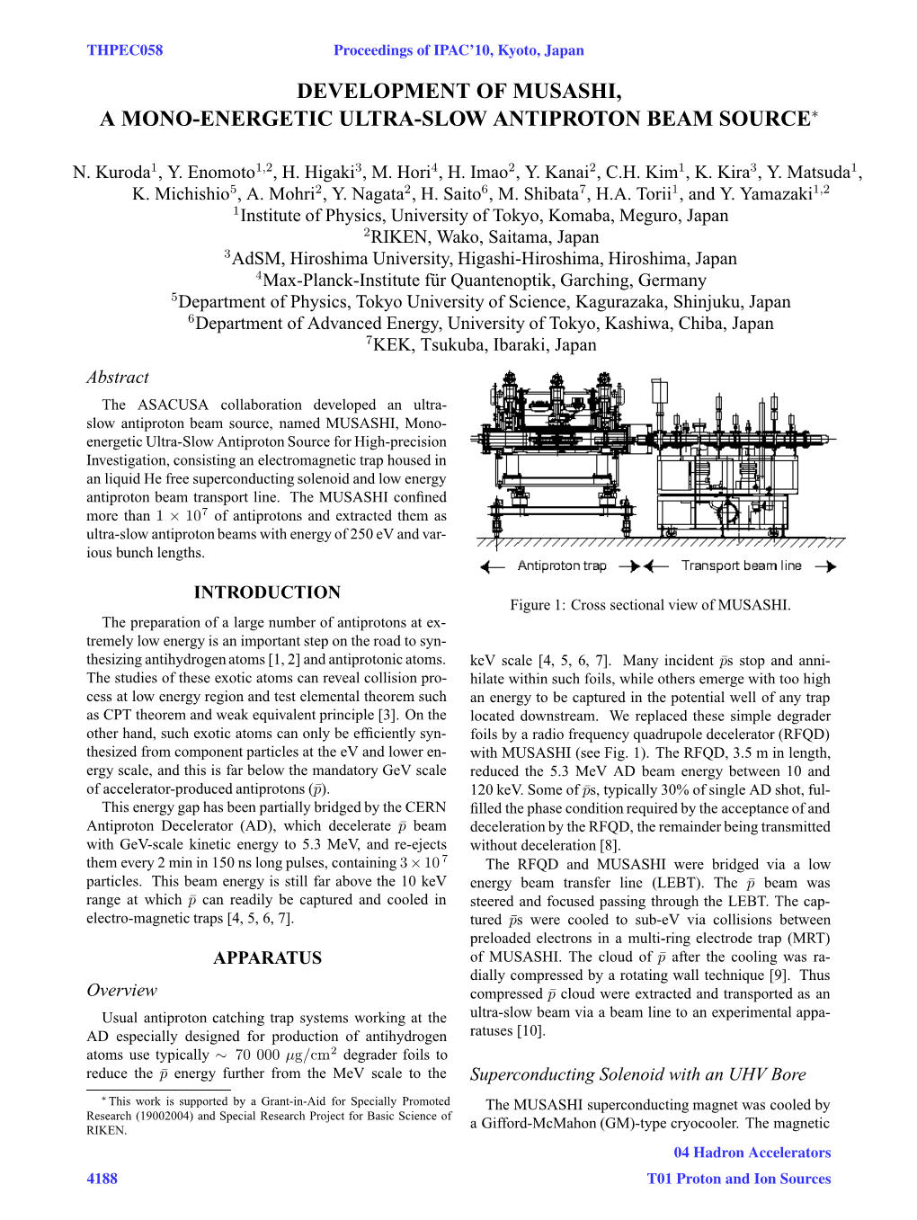 Development of Musashi, a Mono-Energetic Ultra-Slow Antiproton Beam Source∗