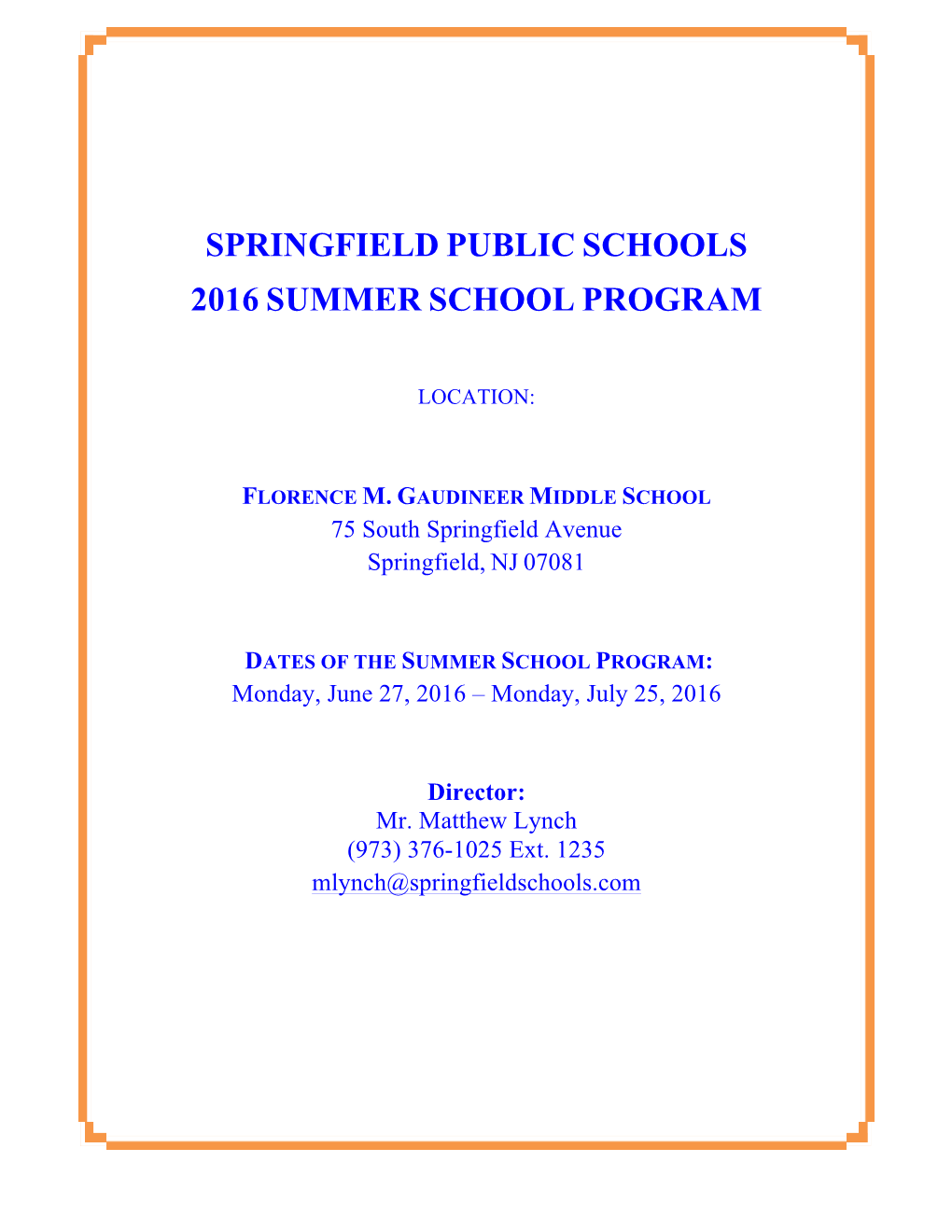 2016 Enrichment Brochure