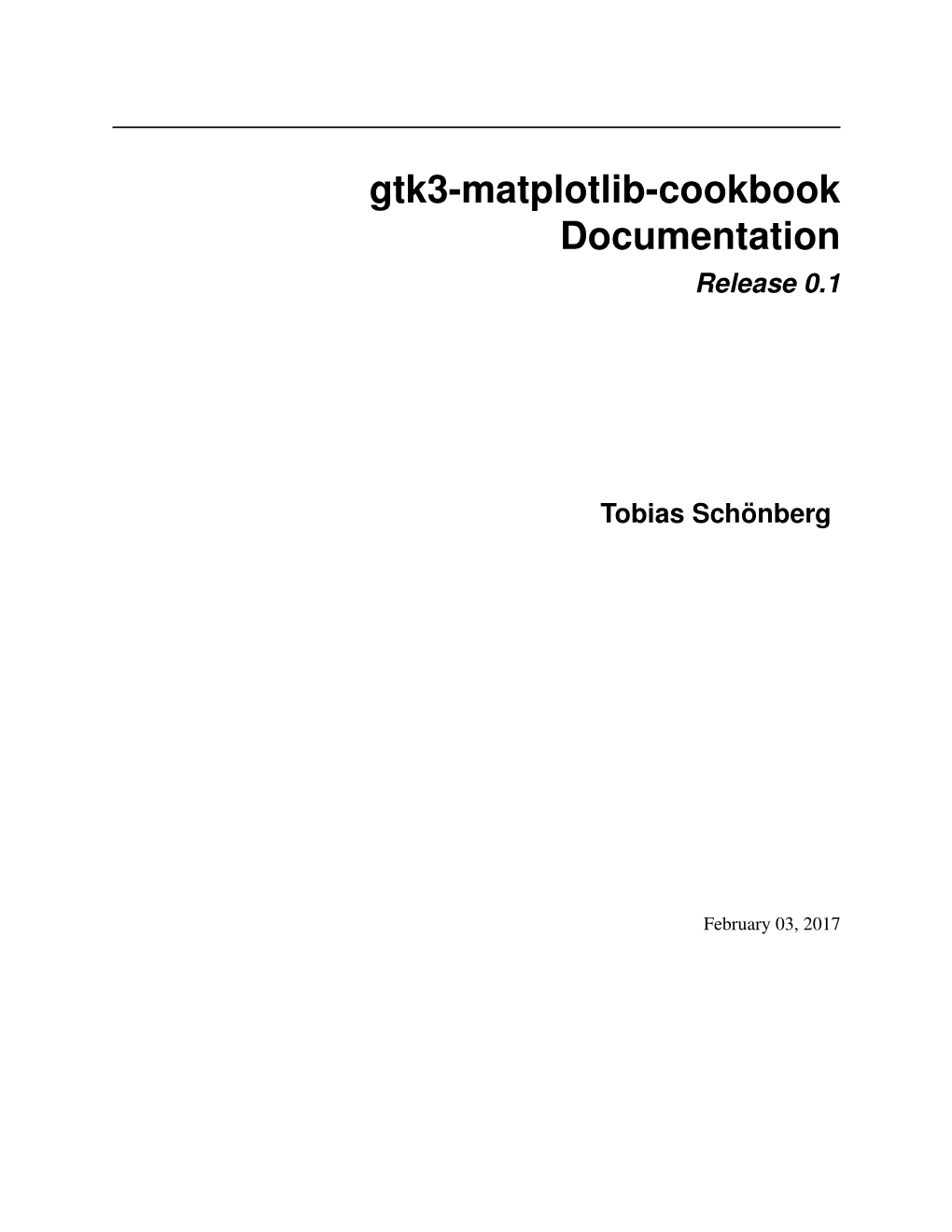 Gtk3-Matplotlib-Cookbook Documentation Release 0.1