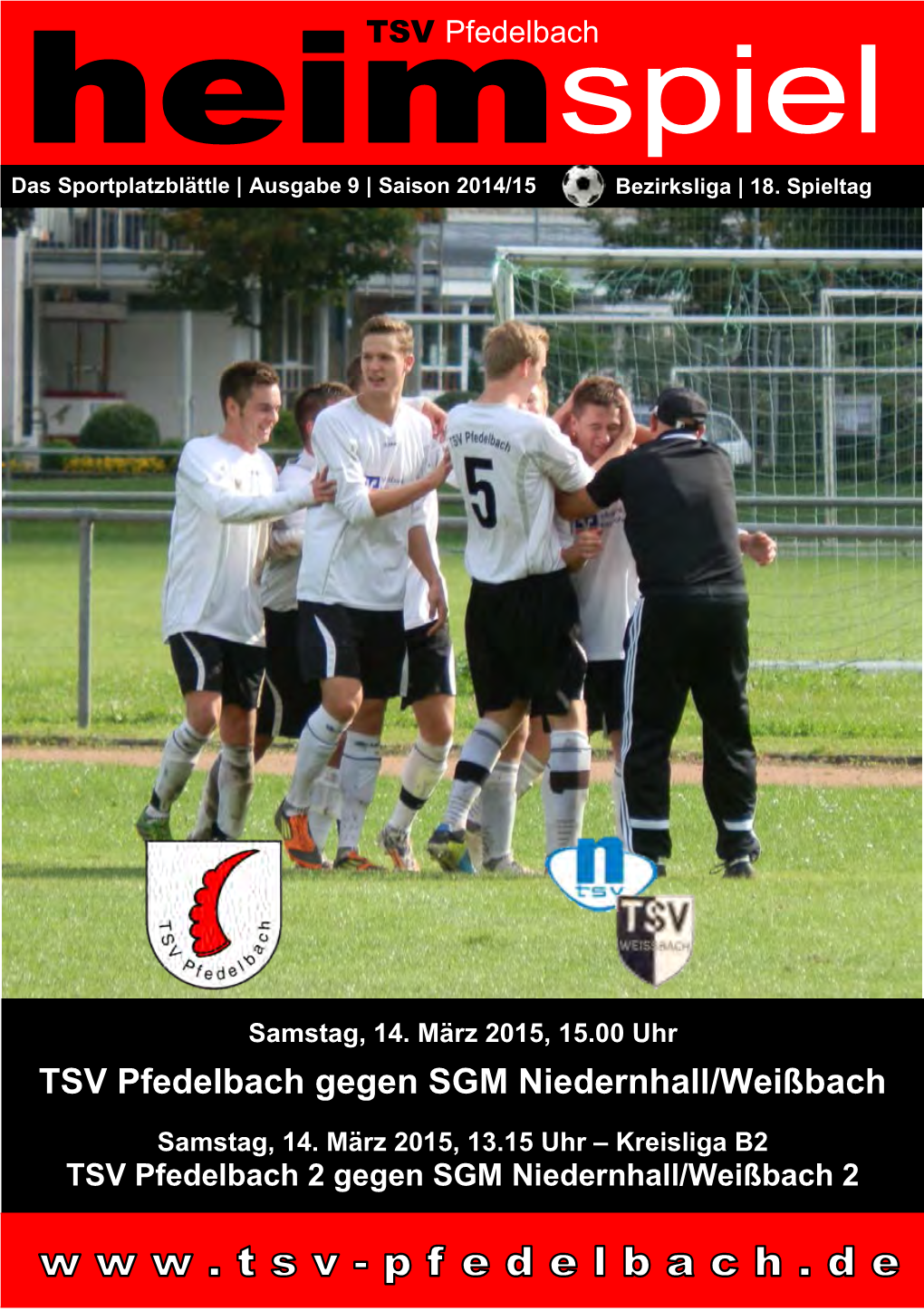 TSV Pfedelbach Gegen SGM Niedernhall/Weißbach