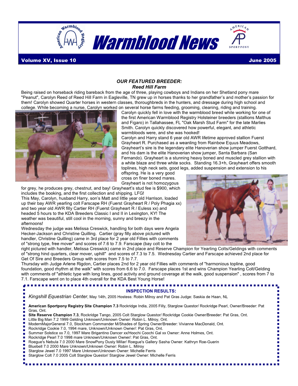 Warmblood News