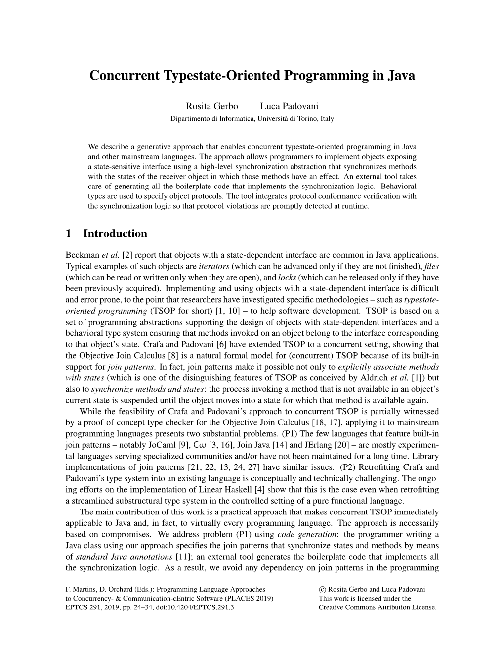 Concurrent Typestate-Oriented Programming in Java