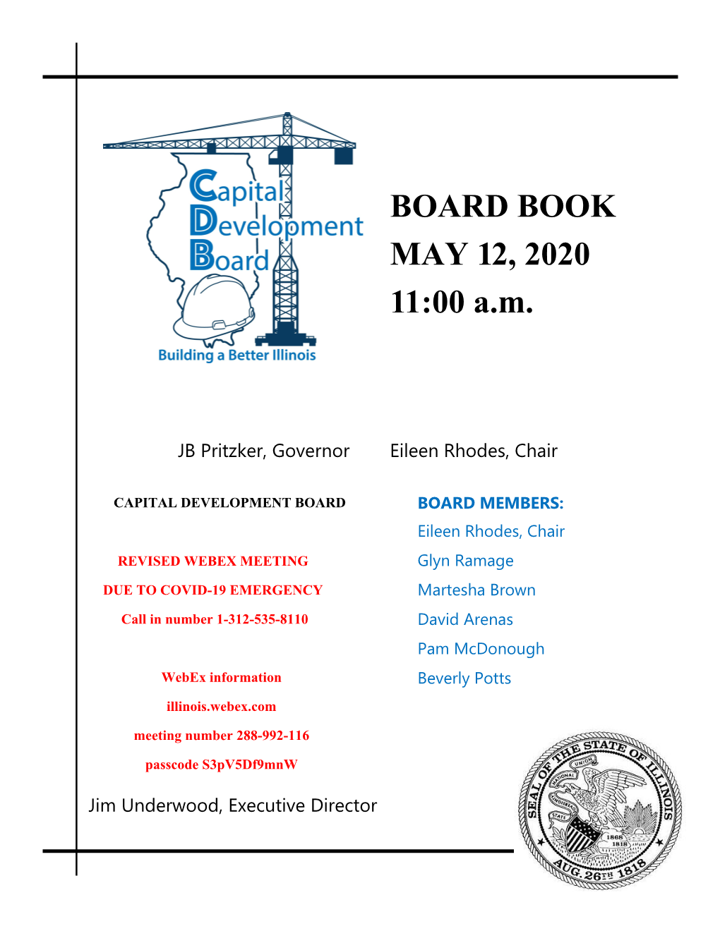 BOARD BOOK MAY 12, 2020 11:00 A.M