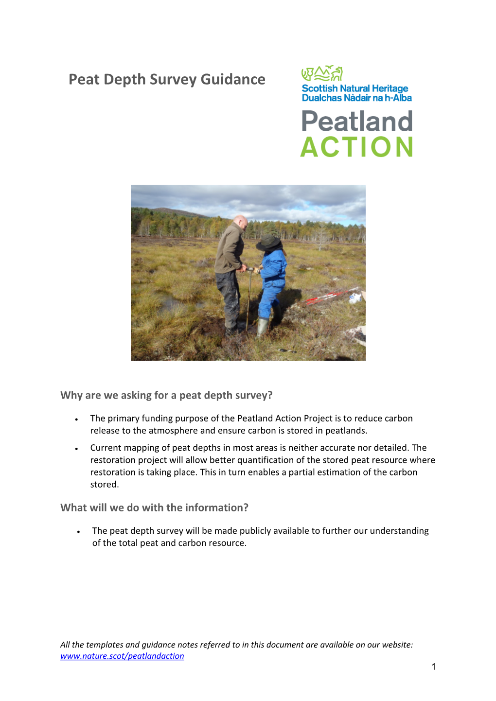 Peat Depth Survey Guidance