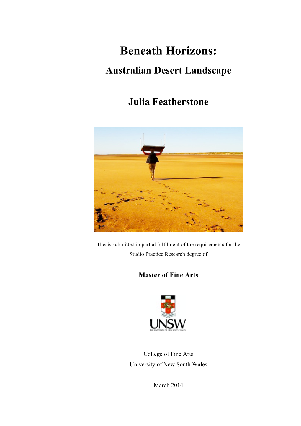 Beneath Horizons: Australian Desert Landscape