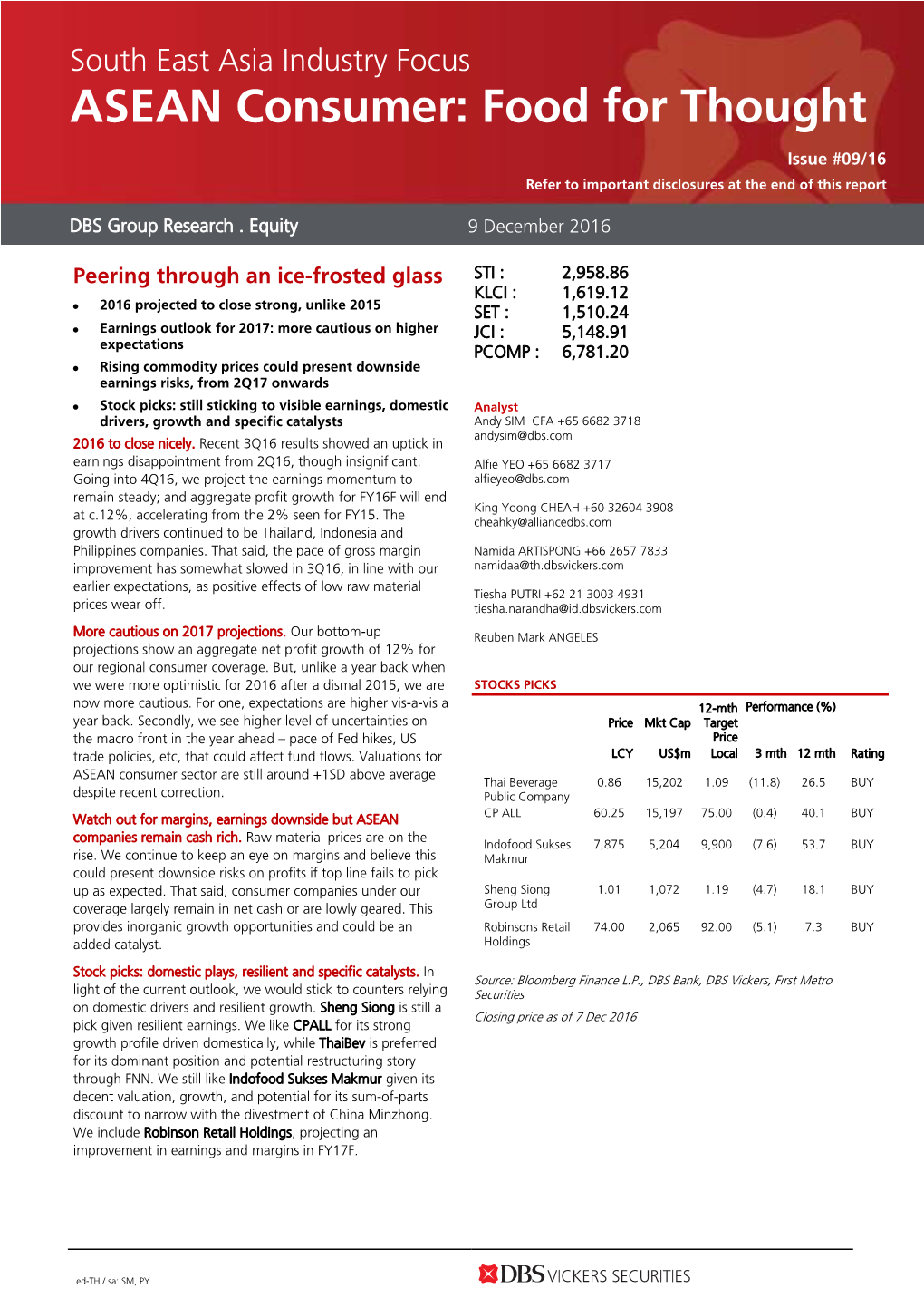 South East Asia Industry Focus