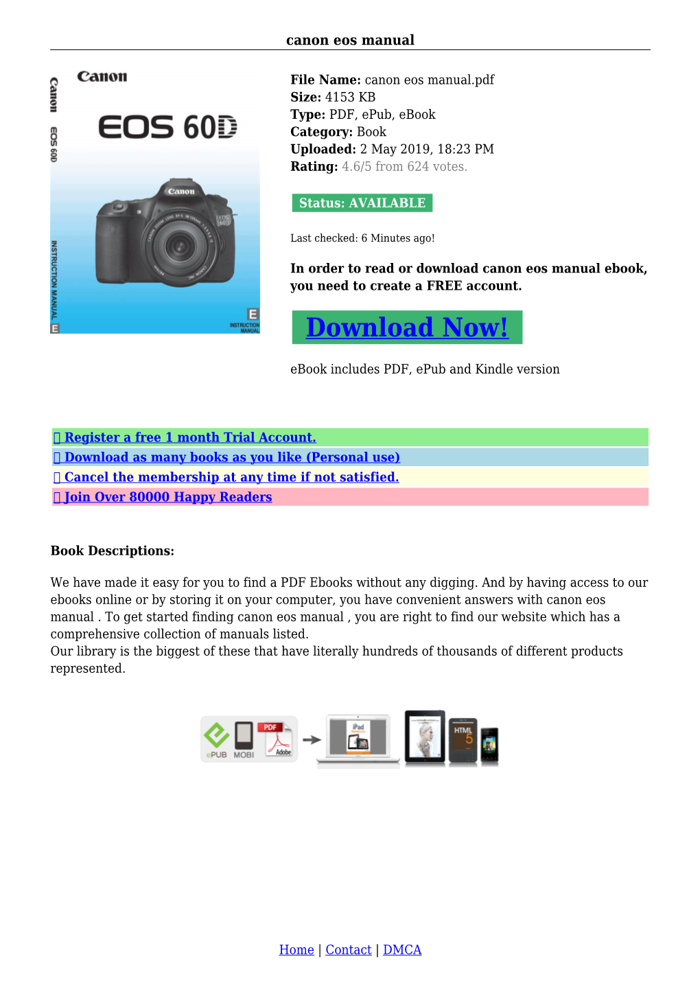 Canon Eos Manual