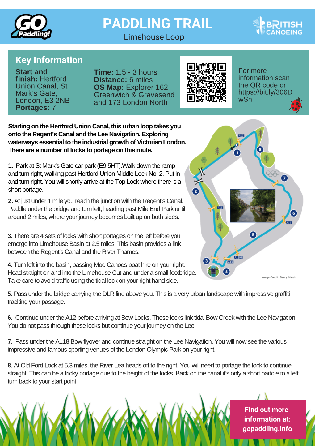 PADDLING TRAIL Limehouse Loop