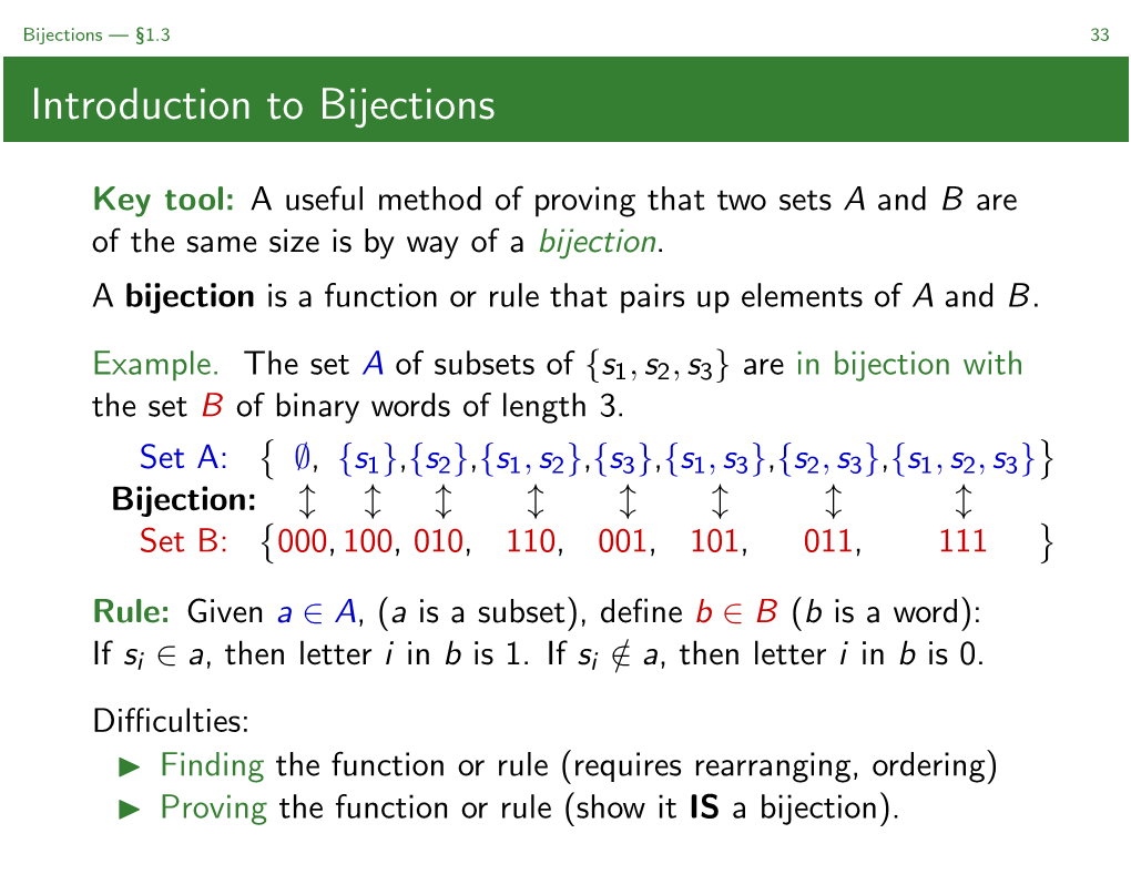 Introduction to Bijections