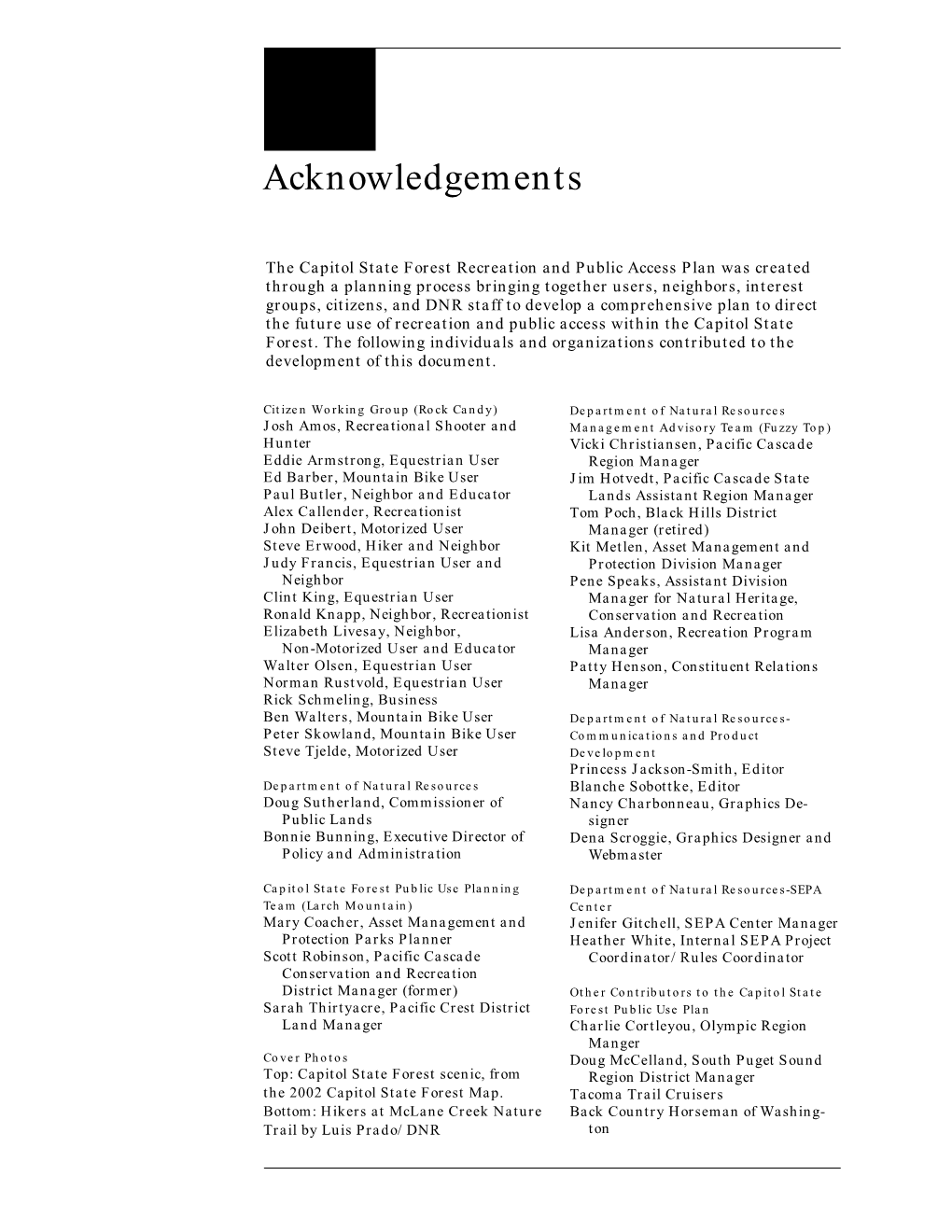 Acknowledgements