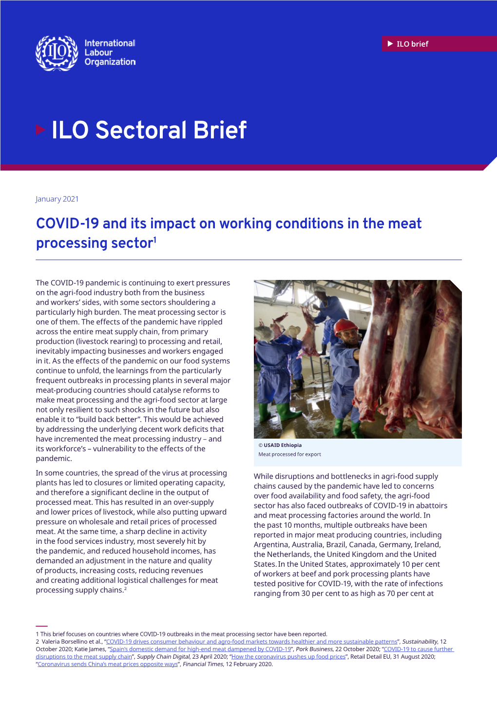 ILO Sectoral Brief