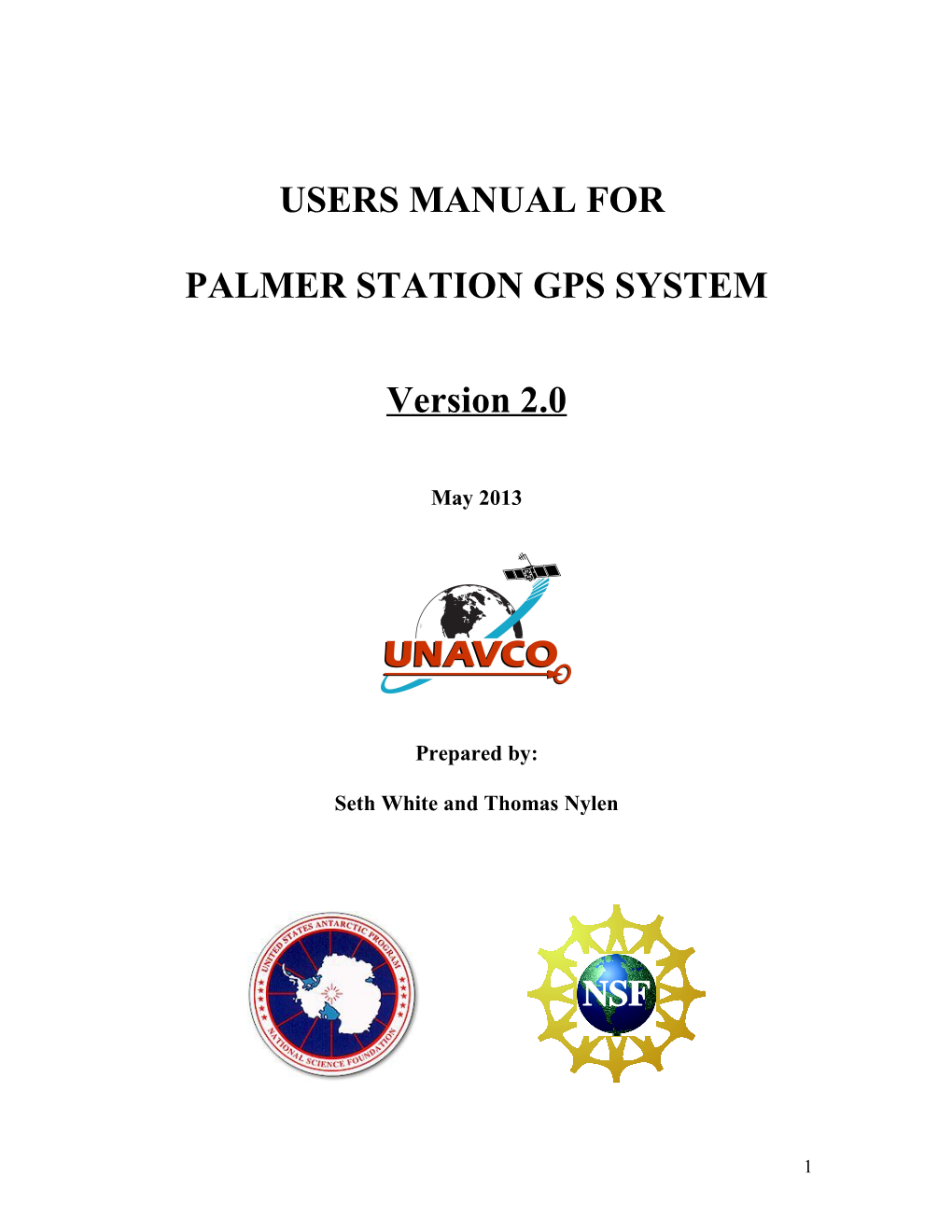 Operating Manual for Summit Camp GPS System, Version 0