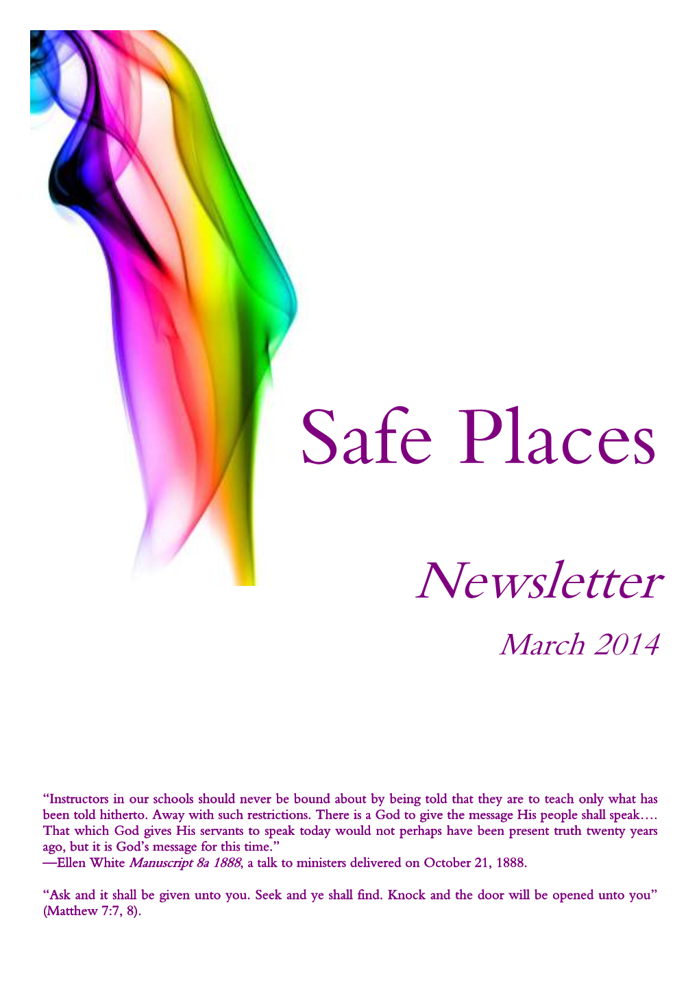 Newsletter March 2014