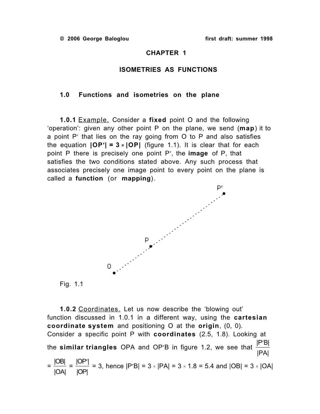 Isometries As Functions