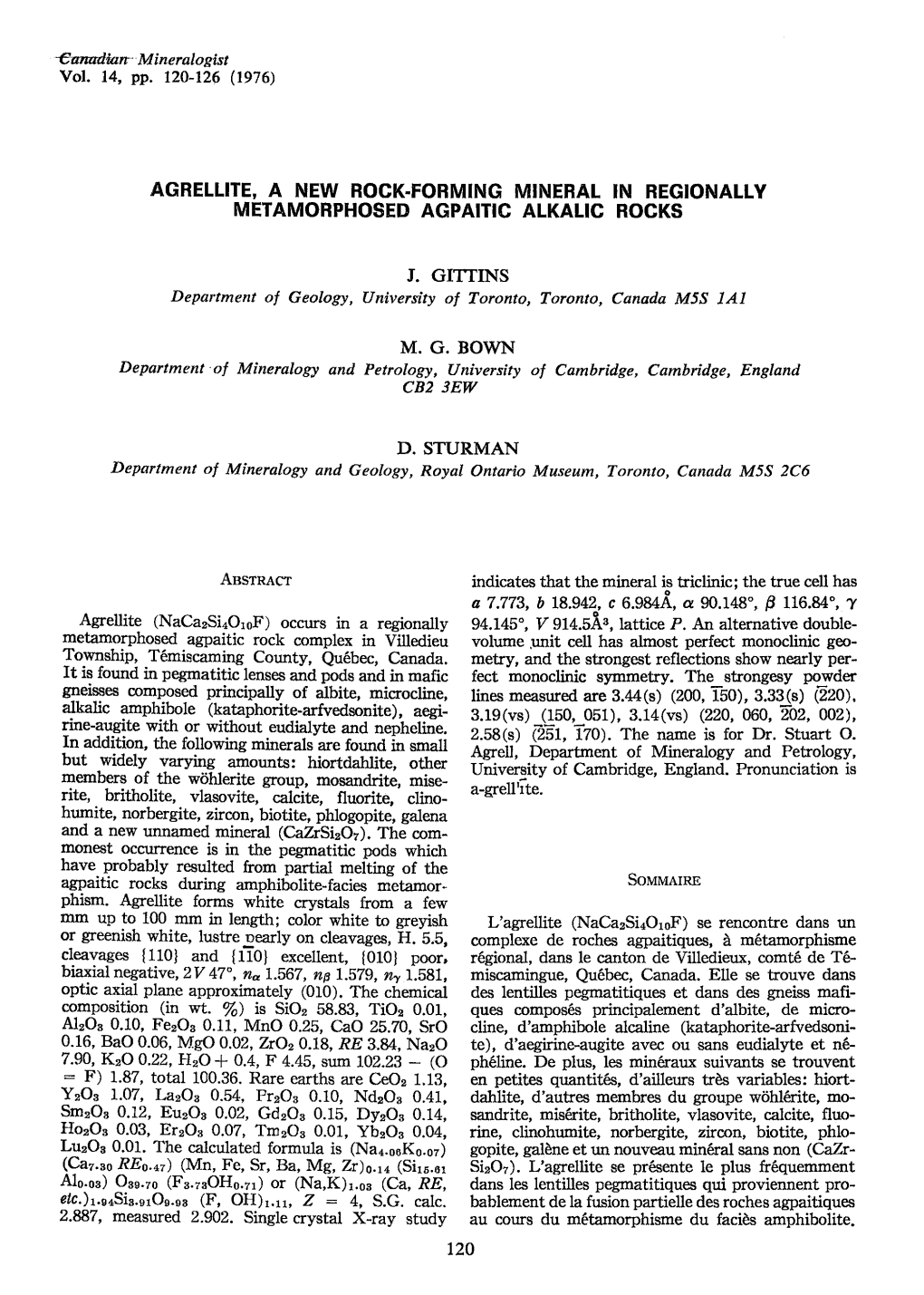 Agrellite, a New Rock.Forming Minerat In