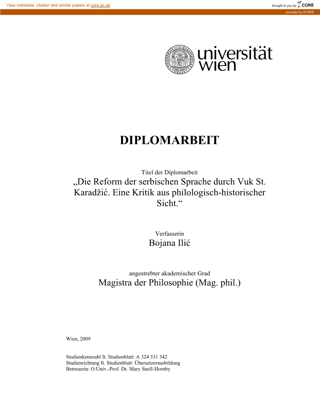 (Eine) Sprache(N), Die Offiziell „Bosnisch/Kroatisch/Serbisch“ Heisst/En