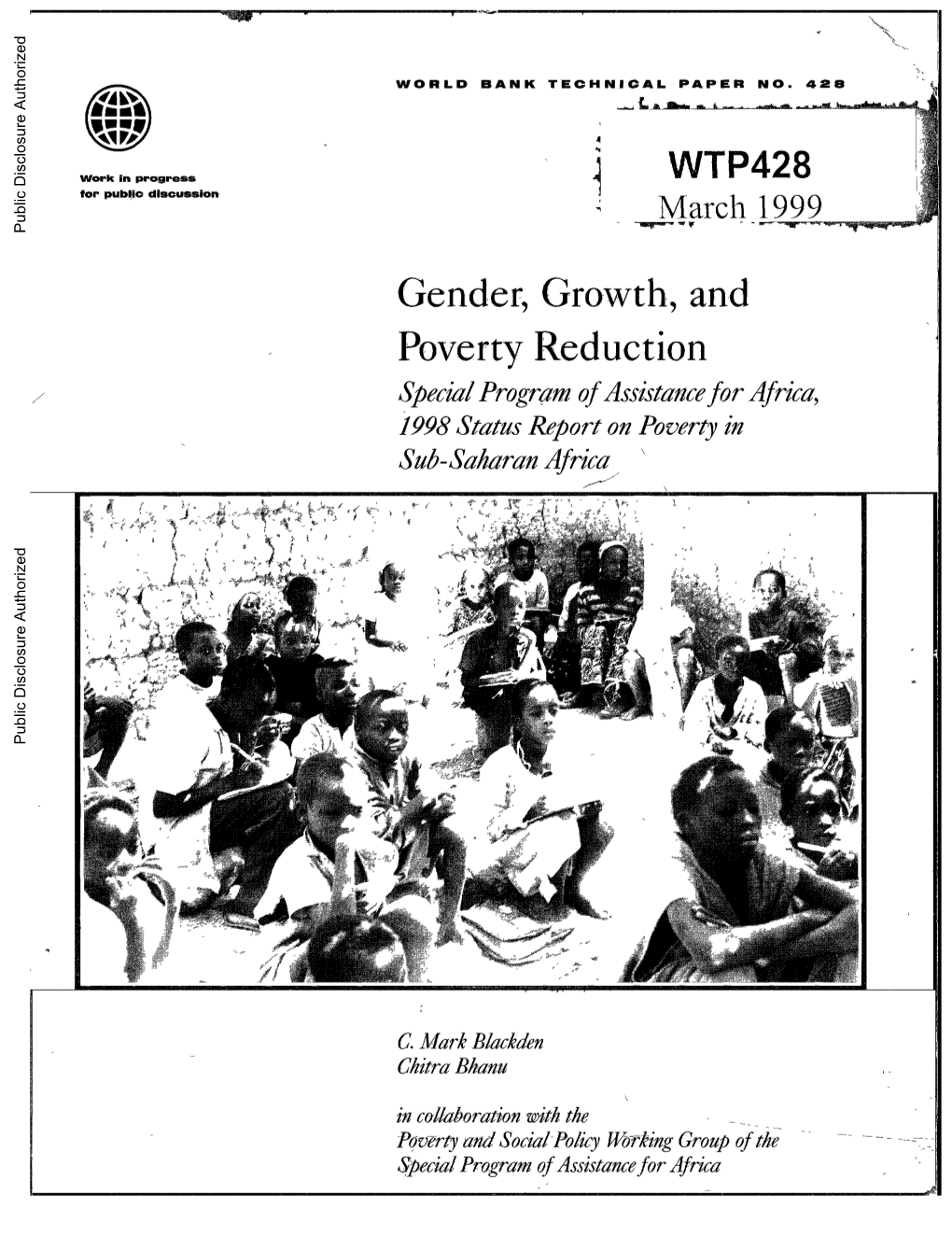 Gender, Growth, and Poverty Reduction