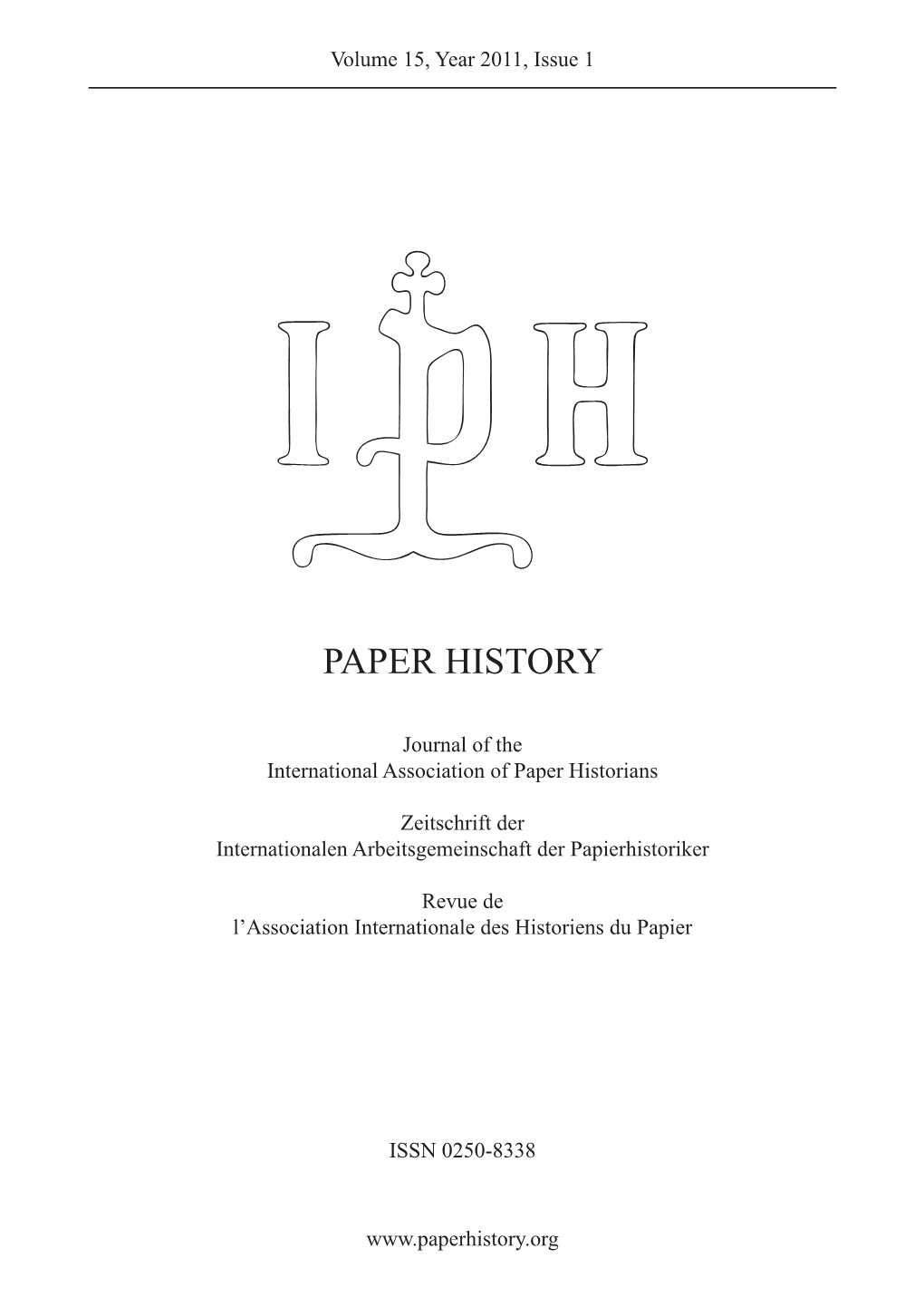 Paper History