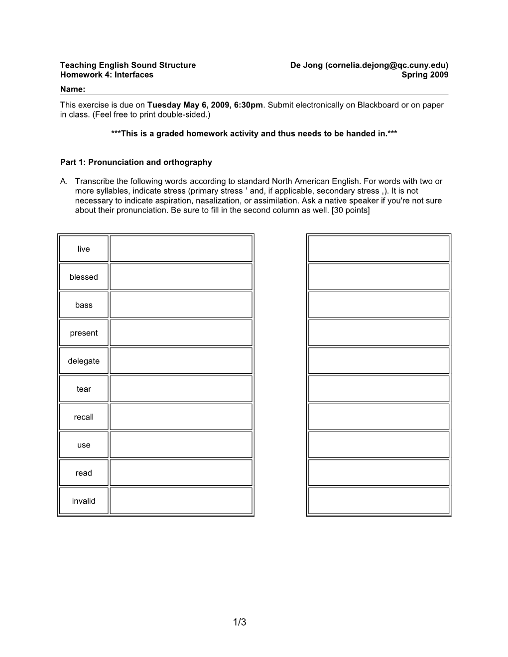 Teaching English Sound Structure